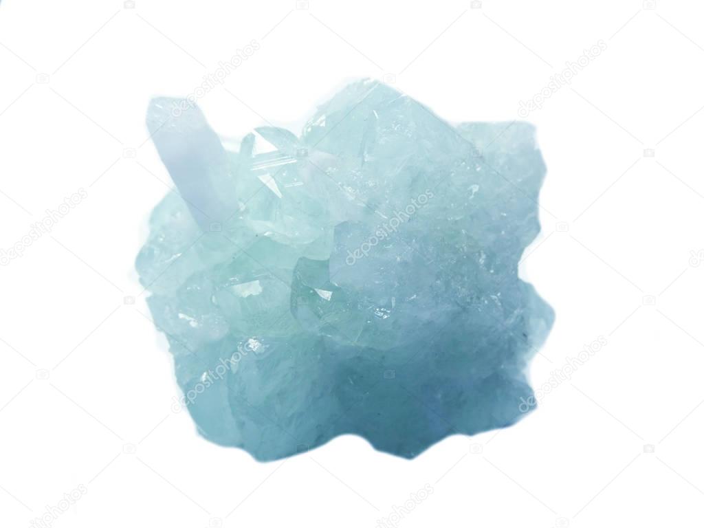 aquamarine crystal quartz geode geological crystals 