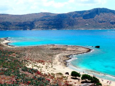 plaj ve sahil deniz Girit Adası Yunanistan manzara