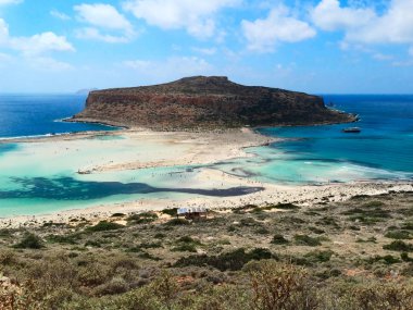 plaj ve sahil deniz Girit Adası Yunanistan manzara