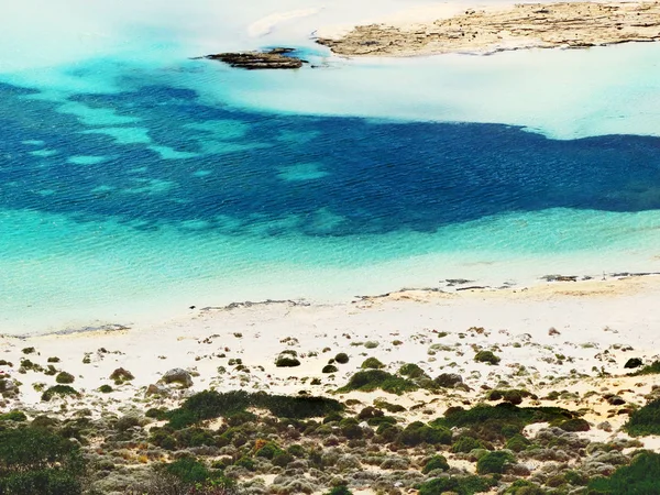 Playa y costa paisaje mar Isla de Creta Grecia — Foto de Stock