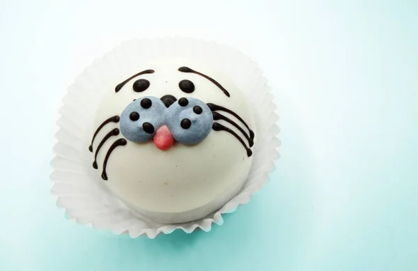 Kreative Futterkuchen für Kinder lustige Tierform — Stockfoto