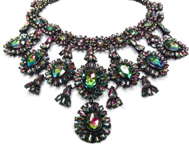 parlak kristal kolye lüks moda mücevher