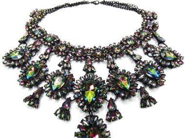 parlak kristal kolye lüks moda mücevher