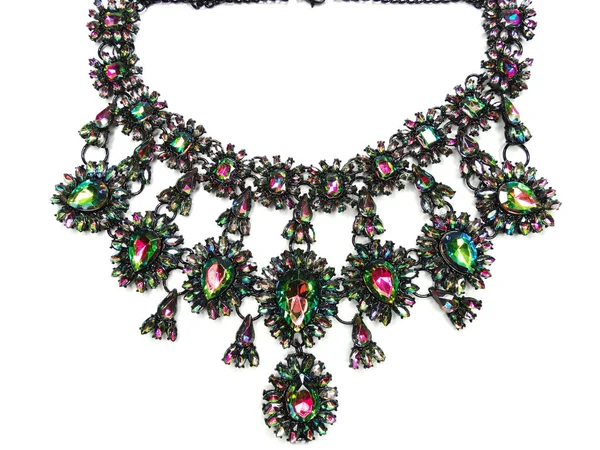 Joyería con cristales brillantes collar de moda de lujo — Foto de Stock