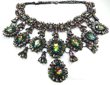 parlak kristal kolye lüks moda mücevher