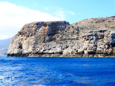 plaj ve sahil deniz Girit Adası Yunanistan manzara