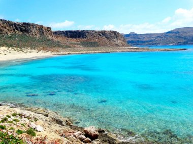 plaj ve sahil deniz Girit Adası Yunanistan manzara