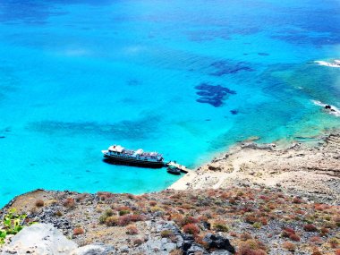 plaj ve sahil deniz Girit Adası Yunanistan manzara