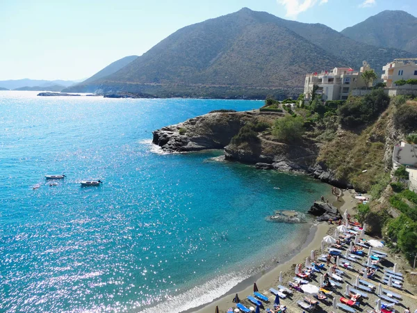 Playa y costa paisaje mar Isla de Creta Grecia — Foto de Stock