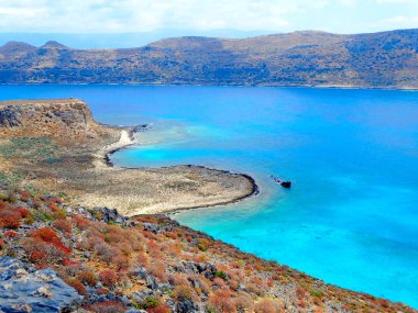 plaj ve sahil deniz Girit Adası Yunanistan manzara