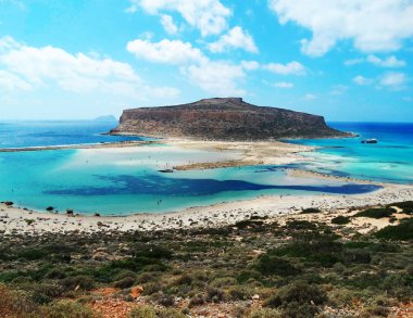 plaj ve sahil deniz Girit Adası Yunanistan manzara