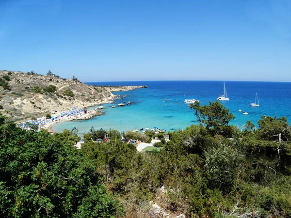 plaj sahil peyzaj Akdeniz deniz Kıbrıs Adası 