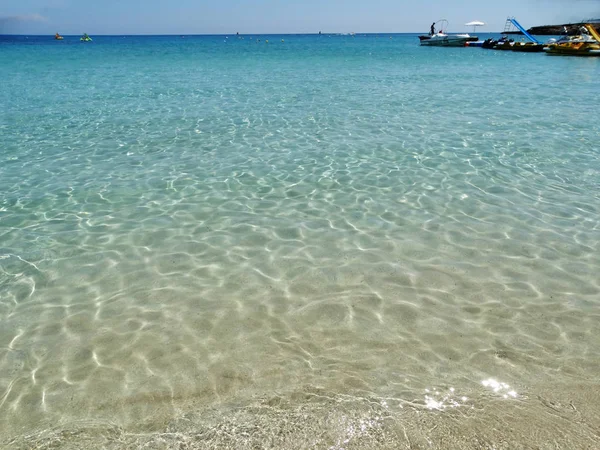 Spiaggia costa paesaggio Mar Mediterraneo Cipro Isola — Foto Stock