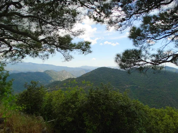 特罗多斯山景观海塞浦路斯岛 — 图库照片