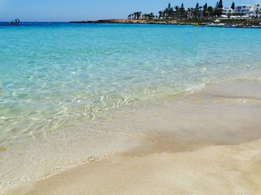 plaj sahil peyzaj Akdeniz deniz Kıbrıs Adası 