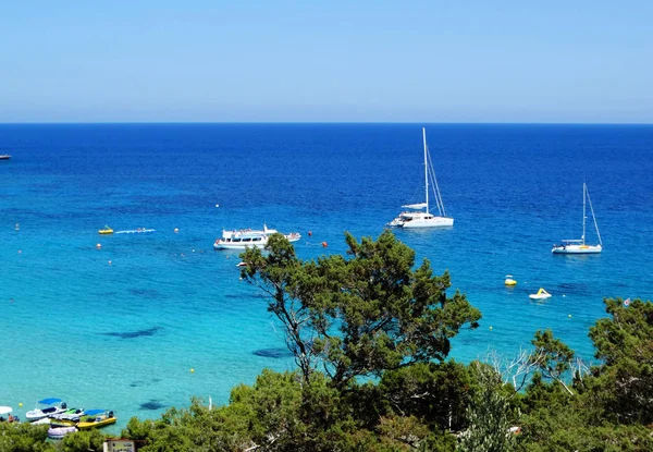 Beach coast landscape mediterranean sea Cyprus island — Stock Photo, Image