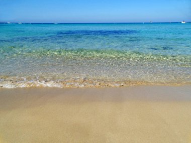 plaj sahil peyzaj Akdeniz deniz Kıbrıs Adası 