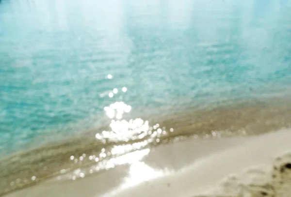 Beach coast landscape mediterranean sea Cyprus island — Stock Photo, Image