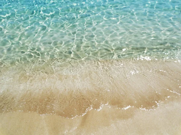 Doku kum plaj yaz tatil arka plan su — Stok fotoğraf