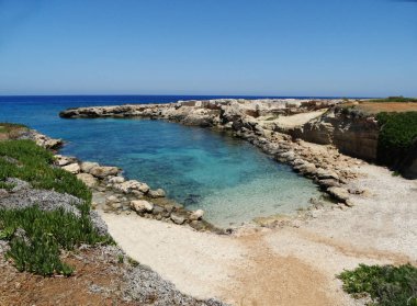 plaj sahil peyzaj Akdeniz deniz Kıbrıs Adası 
