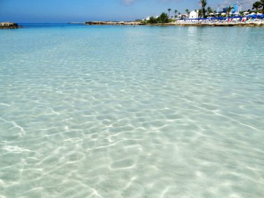 plaj sahil peyzaj Akdeniz deniz Kıbrıs Adası 