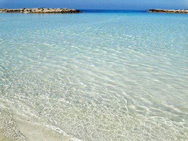 plaj sahil peyzaj Akdeniz deniz Kıbrıs Adası 