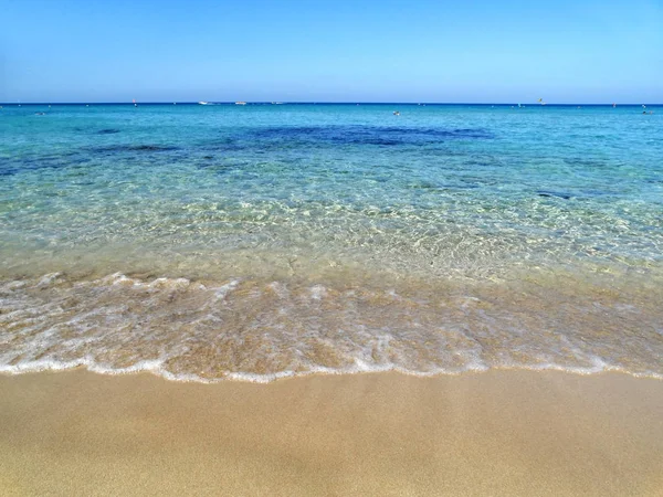 Strand kust landschap Middellandse Zee Cyprus island — Stockfoto