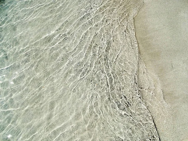 水纹理沙海滩夏季假日背景 — 图库照片