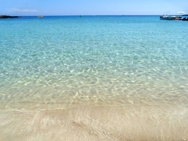 plaj sahil peyzaj Akdeniz deniz Kıbrıs Adası 