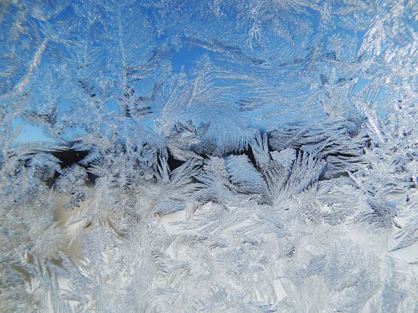 Flocos de neve padrão como fundo de textura de inverno — Fotografia de Stock