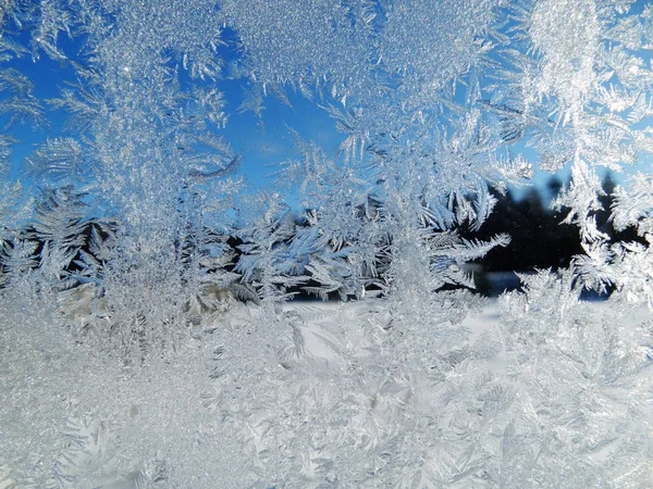 雪花模式作为冬季纹理背景 — 图库照片