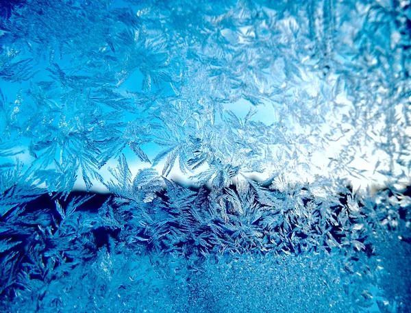 Copos de nieve patrón como fondo de textura de invierno —  Fotos de Stock