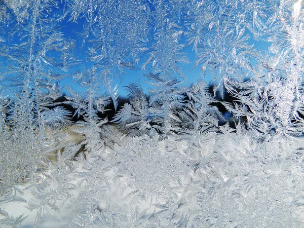 Copos de nieve patrón como fondo de textura de invierno —  Fotos de Stock