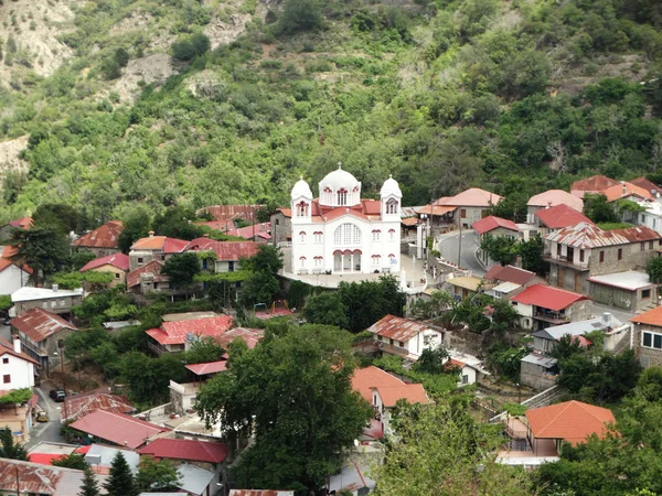 Geleneksel kilise Manastırı mimari Kıbrıs Adası — Stok fotoğraf