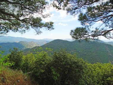 dağlar troodos deniz Kıbrıs ada manzara 