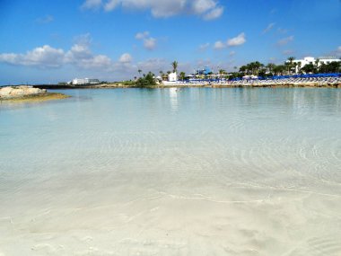 plaj sahil peyzaj Akdeniz deniz Kıbrıs Adası 