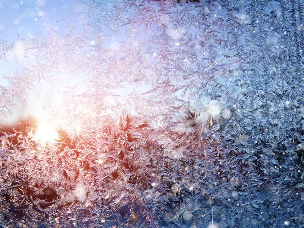 雪花模式作为冬季纹理背景 — 图库照片