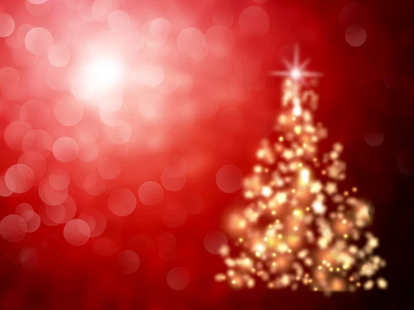 Albero di Natale sfondo con ghirlanda luci — Foto Stock