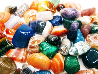 Ametist kuvars garnet jasper akik jeolojik kristalleri collecti