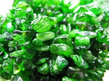 Krom-diopside Jeod jeolojik kristalleri 