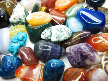 Ametist kuvars garnet jasper akik jeolojik kristalleri collecti
