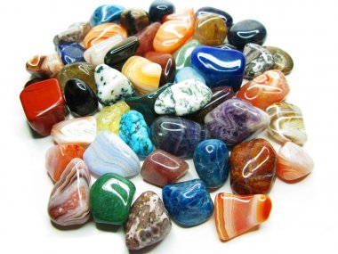 Ametist kuvars garnet jasper akik jeolojik kristalleri collecti