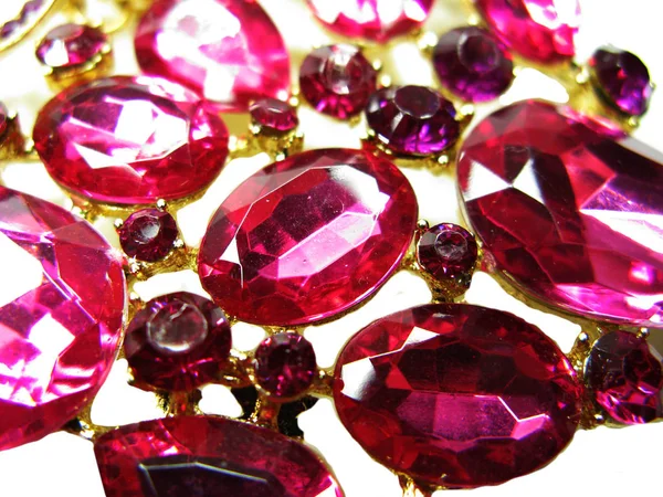 Рубінові дорогоцінні кристали сапфірові діаманти дорогоцінний камінь — стокове фото