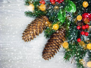 çam dalları arka plan christmas dekorasyon