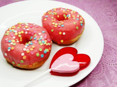 Sevgililer günü çikolata Lokmalar lolipop yiyecek desse kalp