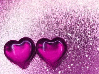 Sevgililer günü aşk tatil kavramı kalpler parlak kırmızı backgro