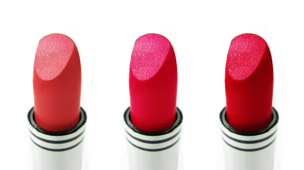 Rúzsok csoport beállítása kozmetikai smink divat stílus — Stock Fotó