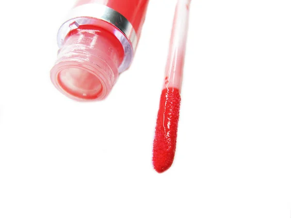 Lipgloss rúzs kozmetikai smink divat stílus — Stock Fotó