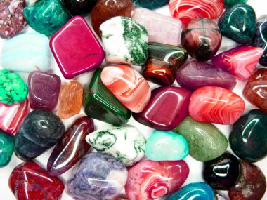 Ametist kuvars garnet jasper akik jeolojik kristalleri collecti