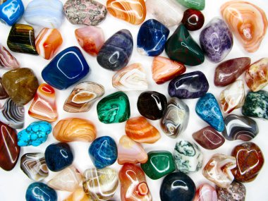 Ametist kuvars garnet jasper akik jeolojik kristalleri collecti